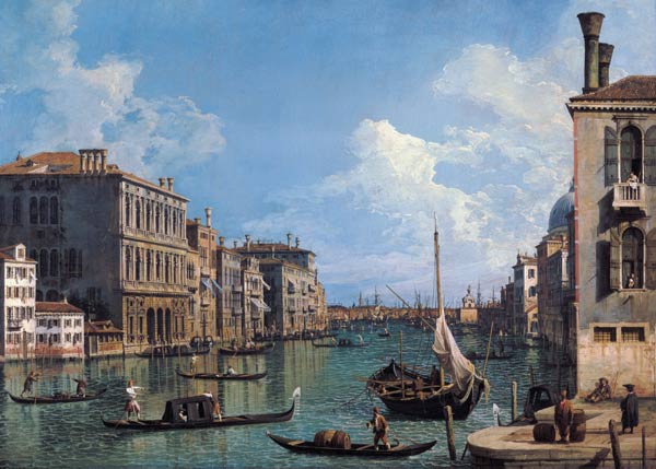 Der Große Kanal in der Nähe von Campo San Vio nach der Kirche Santa Maria della Salute – Kanal Giovanni Antonio Giovanni Antonio Canal 2024-11-21