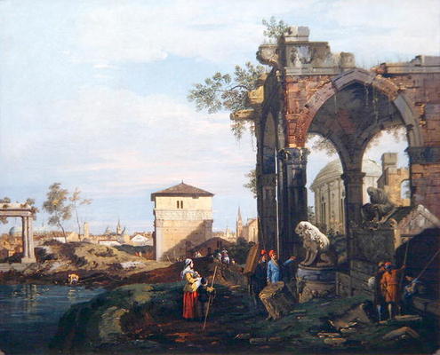 Capriccio mit Ruinen und Porta Portello in Padua, um 1760 – Giovanni Antonio Canal Giovanni Antonio Canal 2024-11-21