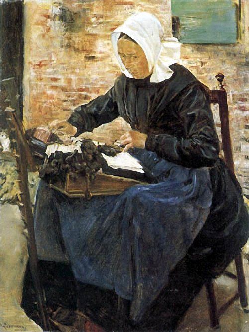 Eine niederländische Spitzenklöpplerin, 1881 – Max Liebermann Max Liebermann 2024-11-21