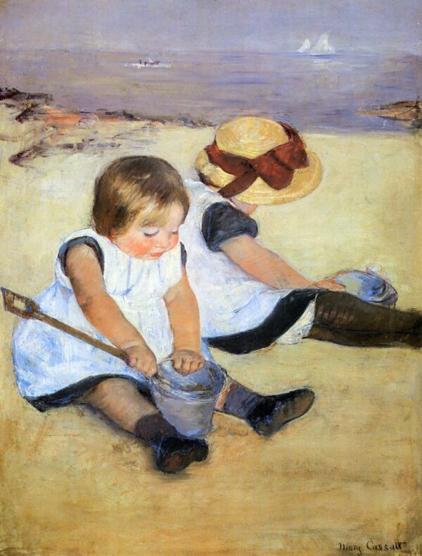 Kinder spielen am Strand – Mary Cassatt Mary Cassatt 2024-11-21