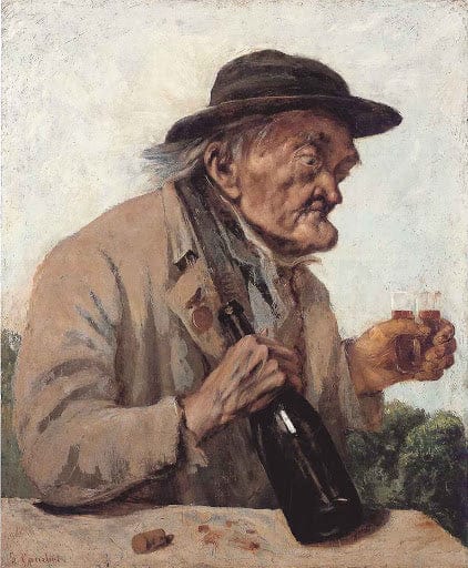 Alter Mann mit einem Glas Wein – Gustave Courbet Gustave Courbet 2024-09-19