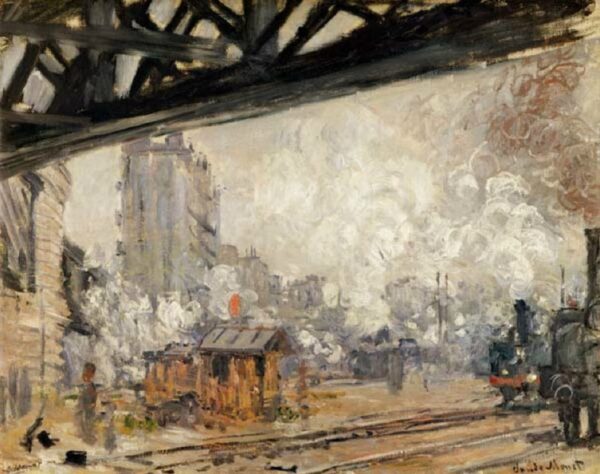 Der Bahnhof Saint-Lazare, Außenansicht von Claude Monet Claude Monet 2024-11-21