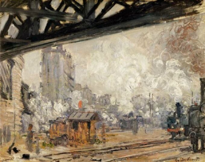 Der Bahnhof Saint-Lazare, Außenansicht von Claude Monet Claude Monet 2024-09-19