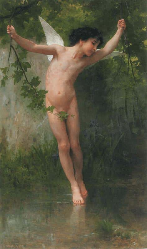 Cupidon fliegt über dem Wasser – William Bouguereau William Adolphe Bouguereau 2024-09-19