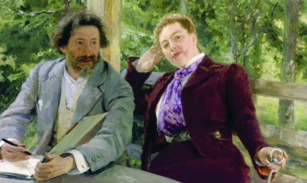 Selbstporträt mit Natalia Borisovna Nordman-Severova – Ilya Repin Ilja Jefimowitsch Repin 2024-11-21