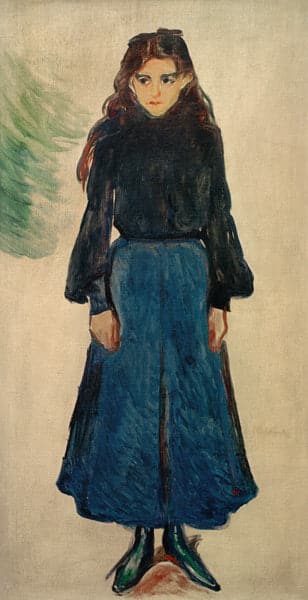 Das traurige Mädchen (Das blaue Mädchen) – Edvard Munch Edvard Munch 2024-11-10