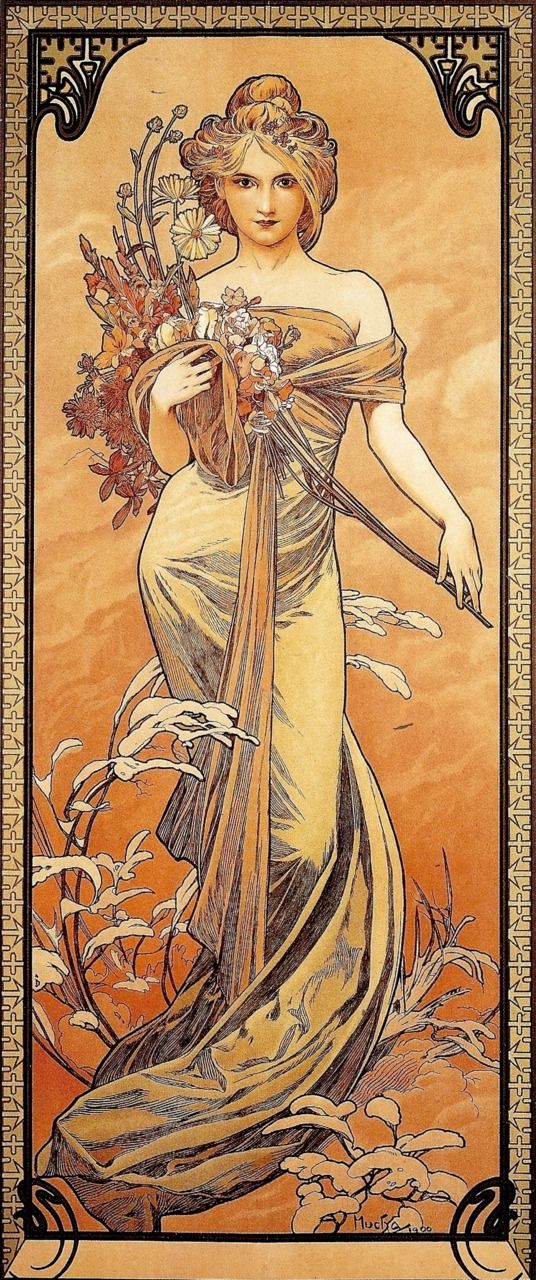 Die Jahreszeiten: Frühling – Mucha Alfons Mucha 2024-11-21