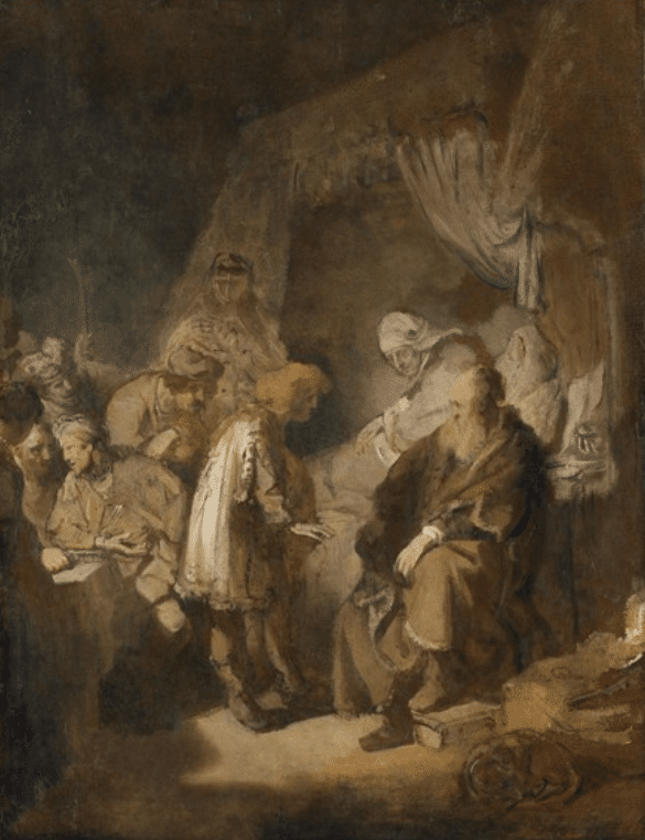 Joseph erzählt seinen Eltern und Brüdern von seinen Träumen – Rembrandt van Rijn Rembrandt van Rijn 2024-11-21