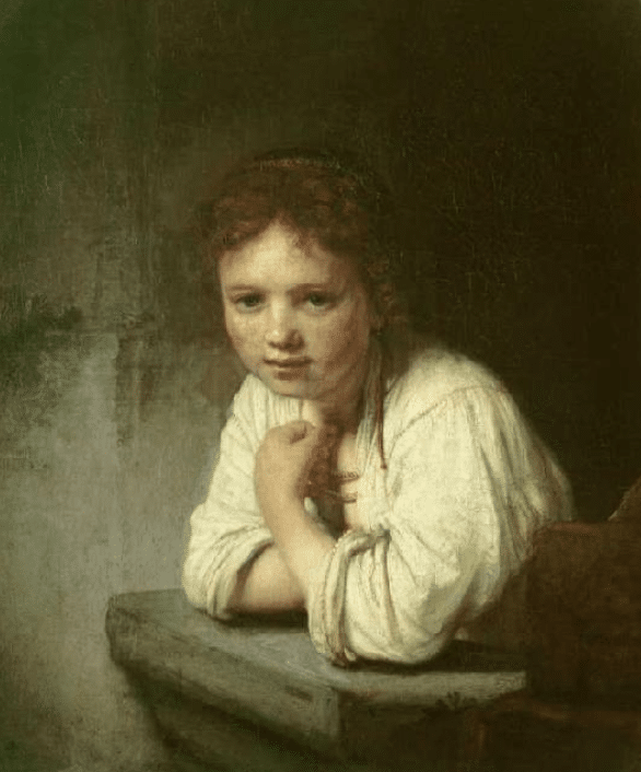 Mädchen, das auf dem Fenstersims lehnt – Rembrandt van Rijn Rembrandt van Rijn 2024-11-21