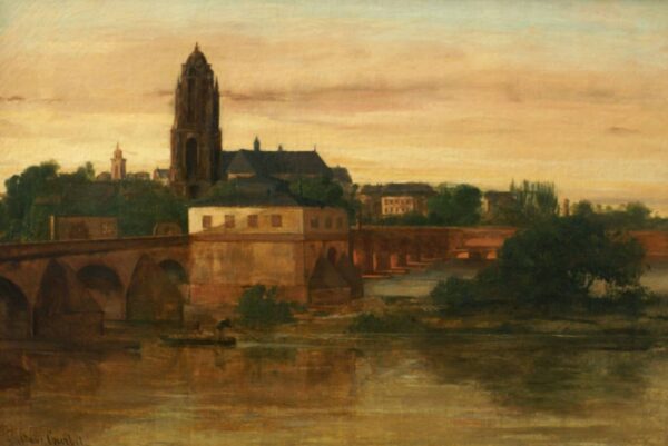 Blick auf Frankfurt am Main mit der alten Brücke von Sachsenhausen aus – Gustave Courbet Gustave Courbet 2024-11-21