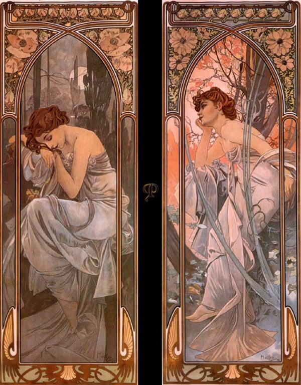 Abendträumerei (nächtlicher Schlaf) – Mucha Alfons Mucha 2024-11-21