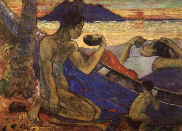 Eine Piroge (Tahitianische Familie) – Paul Gauguin Paul Gauguin 2024-11-21