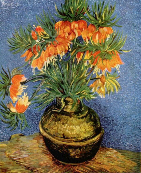 Fritillarien, Kaiserkrone in einer Kupfervase – Van Gogh Vincent Van Gogh 2024-11-20