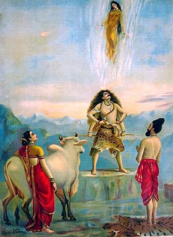 Ganga Avataran oder Abstieg der Ganga – Raja Ravi Varma Raja Ravi Varma 2024-12-27