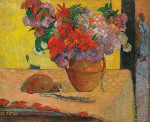 Blumen in einer Vase und eine Wasserflasche – Paul Gauguin Paul Gauguin 2024-11-21