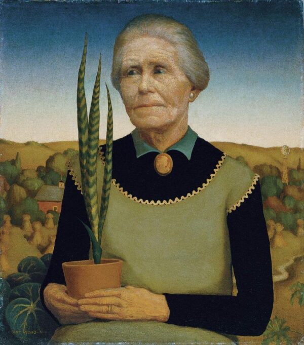 Frau mit Pflanzen – Grant Wood Grant Wood 2024-11-21