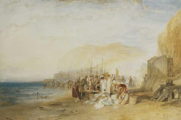 Fischmarkt am frühen Morgen am Strand – William Turner William Turner 2024-11-21