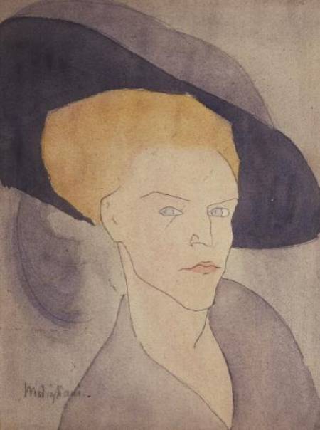 Kopf einer Frau mit Hut – Amadeo Modigliani 2024-11-21