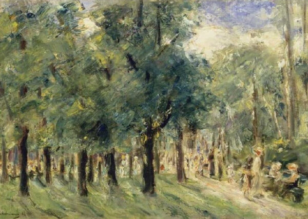 Route im Tiergarten mit Passanten – Max Liebermann Max Liebermann 2024-11-21