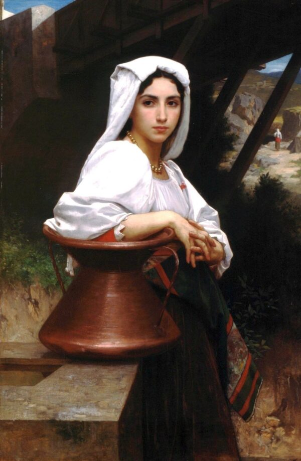 Italienisches Mädchen, das Wasser zeichnet – William Bouguereau William Adolphe Bouguereau 2024-11-09