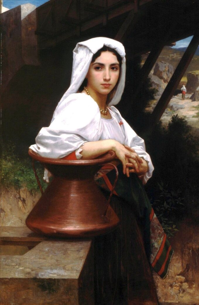 Italienisches Mädchen, das Wasser zeichnet – William Bouguereau William Adolphe Bouguereau 2024-09-19