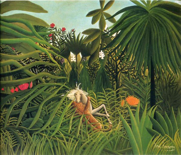 Jaguar, der ein Pferd angreift – Henri Rousseau Henri Rousseau 2024-11-21