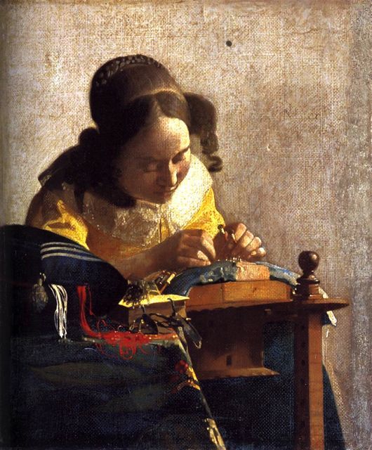 Die Spitzenklöpplerin (Vermeer) – Johannes Vermeer Beliebte Bilder 2024-09-19