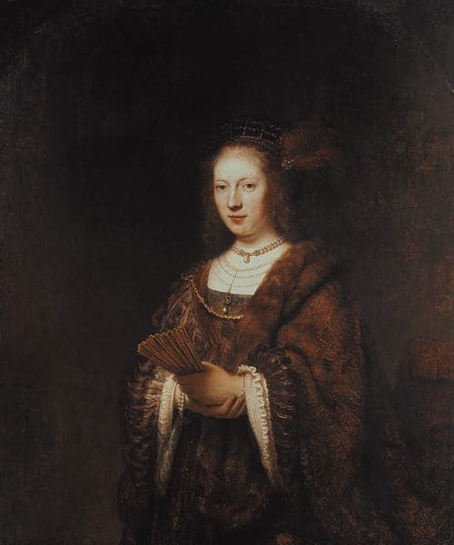 Dame mit einem Fächer – Rembrandt van Rijn Rembrandt van Rijn 2024-11-21