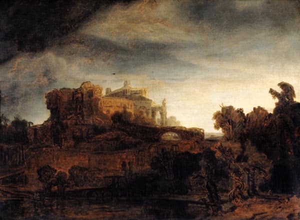 Landschaft mit einem Schloss – Rembrandt van Rijn Rembrandt van Rijn 2024-11-21