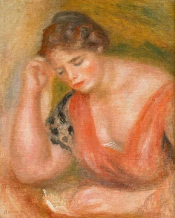 Junge Frau in roter Kleidung liest – Pierre-Auguste Renoir Pierre-Auguste Renoir 2024-12-30