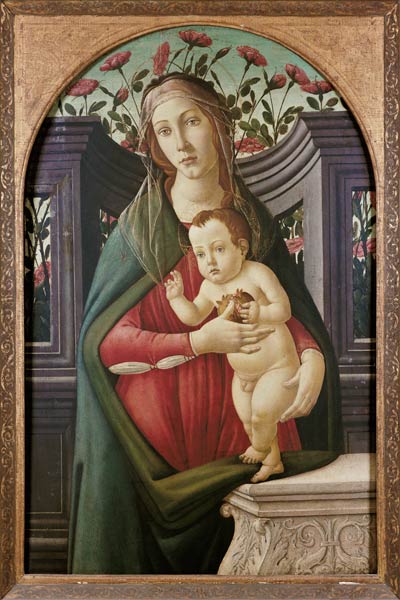 Madonna mit Kind in einer mit Blumen geschmückten Alkove – Sandro Botticelli Sandro Botticelli 2024-09-19