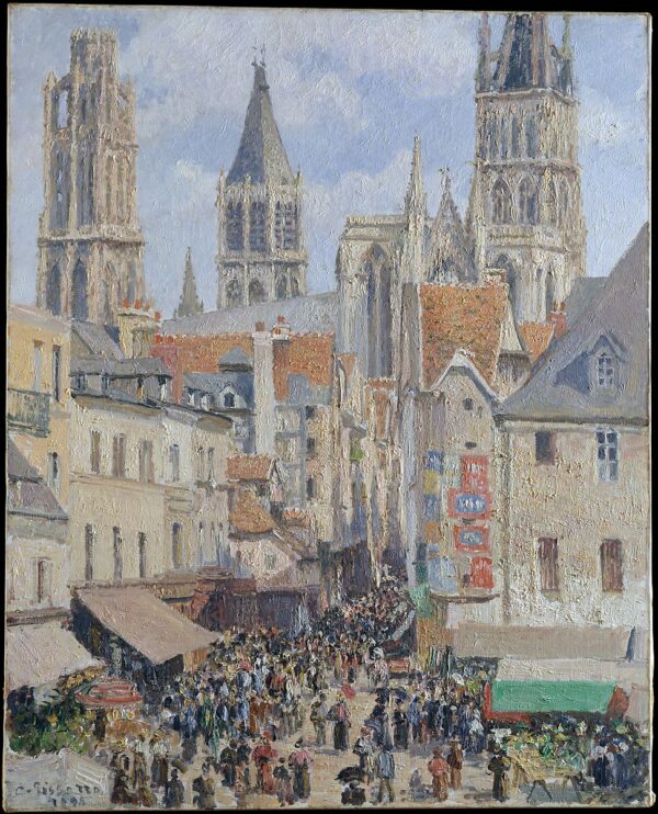 Die Rue de l’Epicerie in Rouen – Camille Pissarro Camille Pissarro 2024-11-21