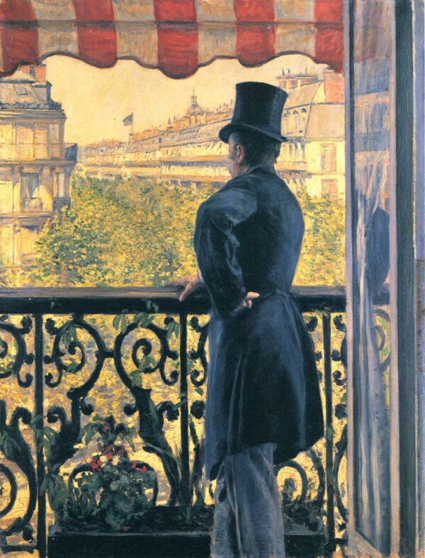 Mann auf einem Balkon Boulevard Haussmann – Caillebotte Gustave Caillebotte 2024-11-21