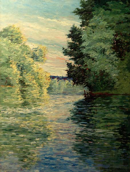 Der kleine Arm der Seine in der Nähe von Argenteuil von Caillebotte Gustave Caillebotte 2024-11-21