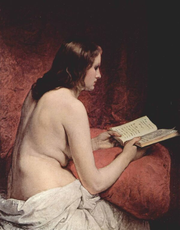 Odaliske mit Buch – Francesco Hayez Francesco Hayez 2024-11-21