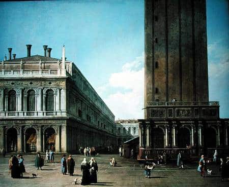 Piazza San Marco: Blick nach Westen vom nördlichen Ende der Piazzetta – Giovanni Antonio Canal Giovanni Antonio Canal 2024-11-21