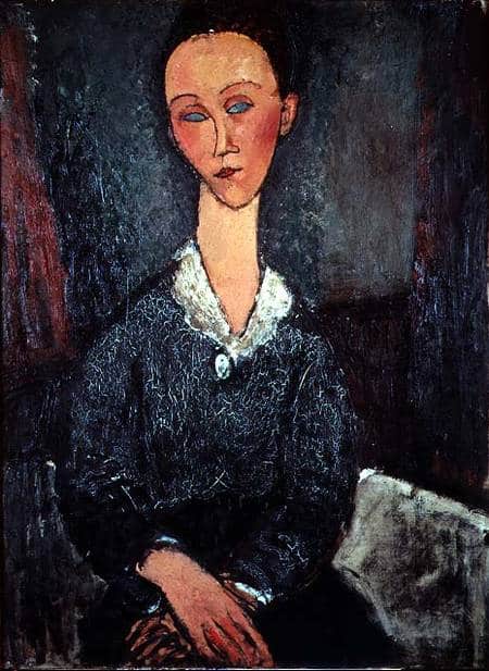 Porträt einer Frau mit weißem Kragen – Amadeo Modigliani 2024-11-21