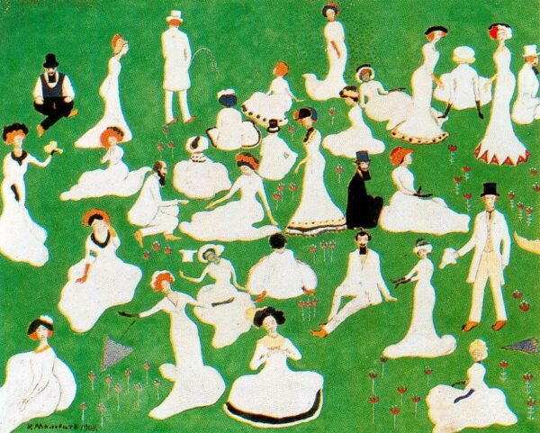 Ruhende. Gesellschaft in Zylinderhüten – Kazimir Malevich Kazimir Malevich 2024-12-22