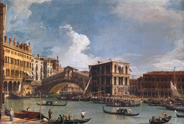 Die Rialtobrücke, Venedig, aus dem Norden gesehen – Giovanni Antonio Canal Giovanni Antonio Canal 2024-11-21