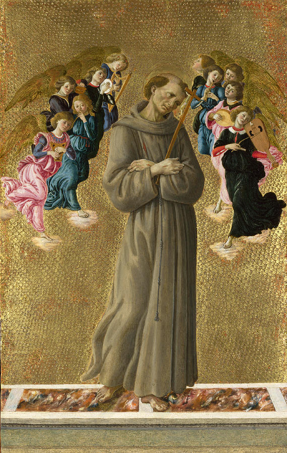 Heiliger Franziskus von Assisi mit Engeln – Sandro Botticelli Sandro Botticelli 2024-09-19