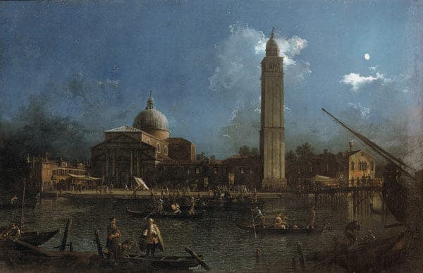 Die nächtliche Feier vor der Kirche San Pietro di Castello – Giovanni Antonio Canal Giovanni Antonio Canal 2024-11-21