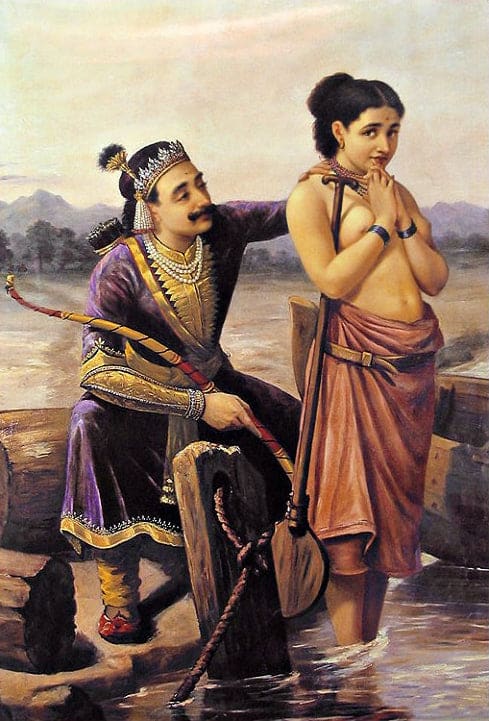 Santhanu und Matsyagandhi – Raja Ravi Varma Raja Ravi Varma 2024-12-26