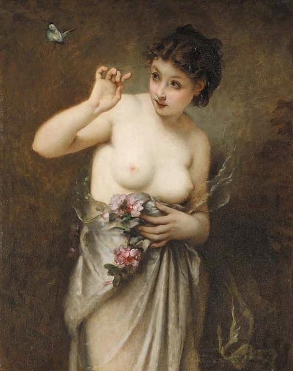 Junges Mädchen mit Schmetterling – Guillaume Seignac Guillaume Seignac 2024-12-26