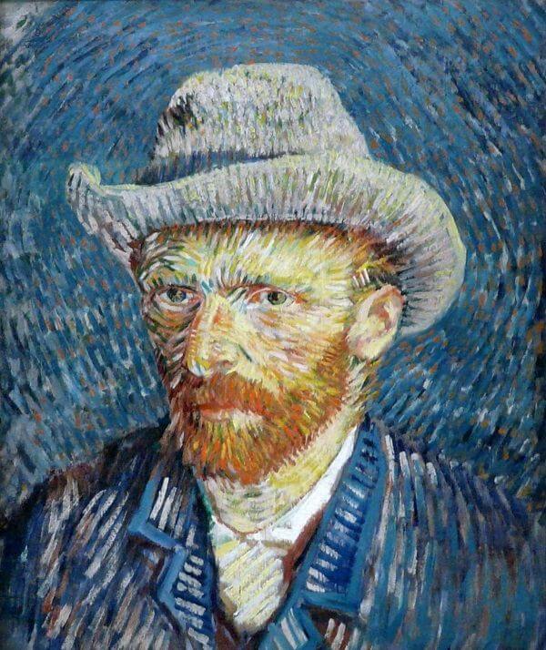 Selbstporträt mit grauem Filzhut – Van Gogh Selbstporträtserie von Vincent van Gogh 2024-11-20