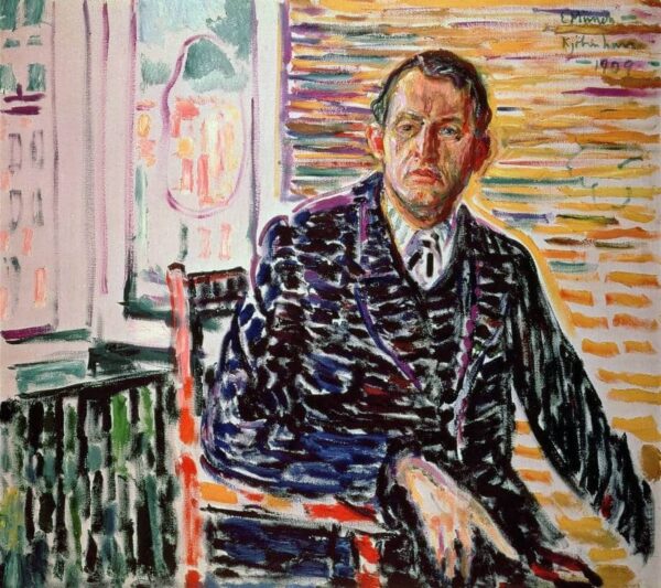 Selbstporträt in einem blauen Hemd – Edvard Munch Edvard Munch 2024-11-10