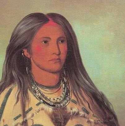 Sha-kó-ka (Minze), ein Mandan-Mädchen – George Catlin George Catlin 2024-12-21