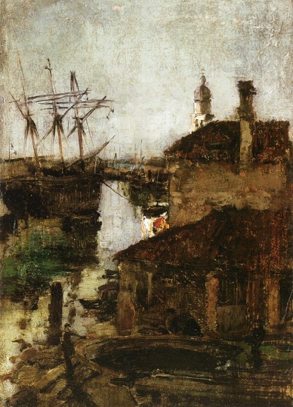 Schiff und Dock, Venedig – John Henry Twachtman John Henry Twachtman 2024-12-22