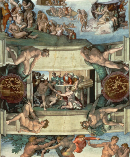 Decke der Sixtinischen Kapelle (1508-12): Das Opfer Noahs – Michelangelo Michelangelo 2025-01-13