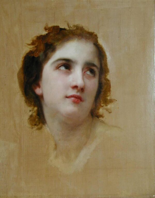 Skizze einer jungen Frau – William Bouguereau William Adolphe Bouguereau 2024-11-21