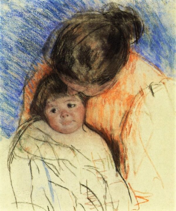 Skizze der Mutter, die Thomas betrachtet – Mary Cassatt Mary Cassatt 2024-11-21